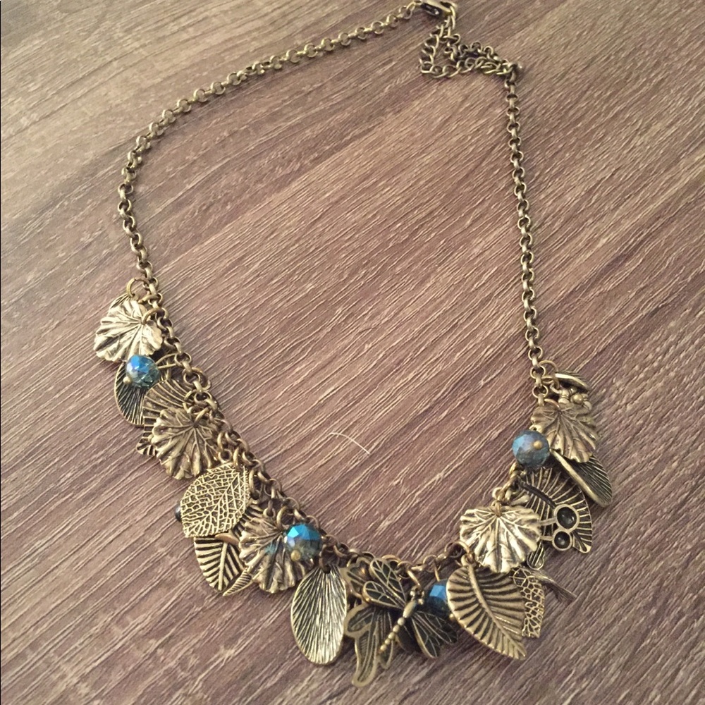 Gold statement necklace from NYC boutique